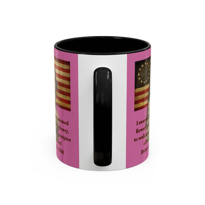 Deborah Sampson, America's Mulan Pink Accent Mug by theGreenDragonTavern.shop