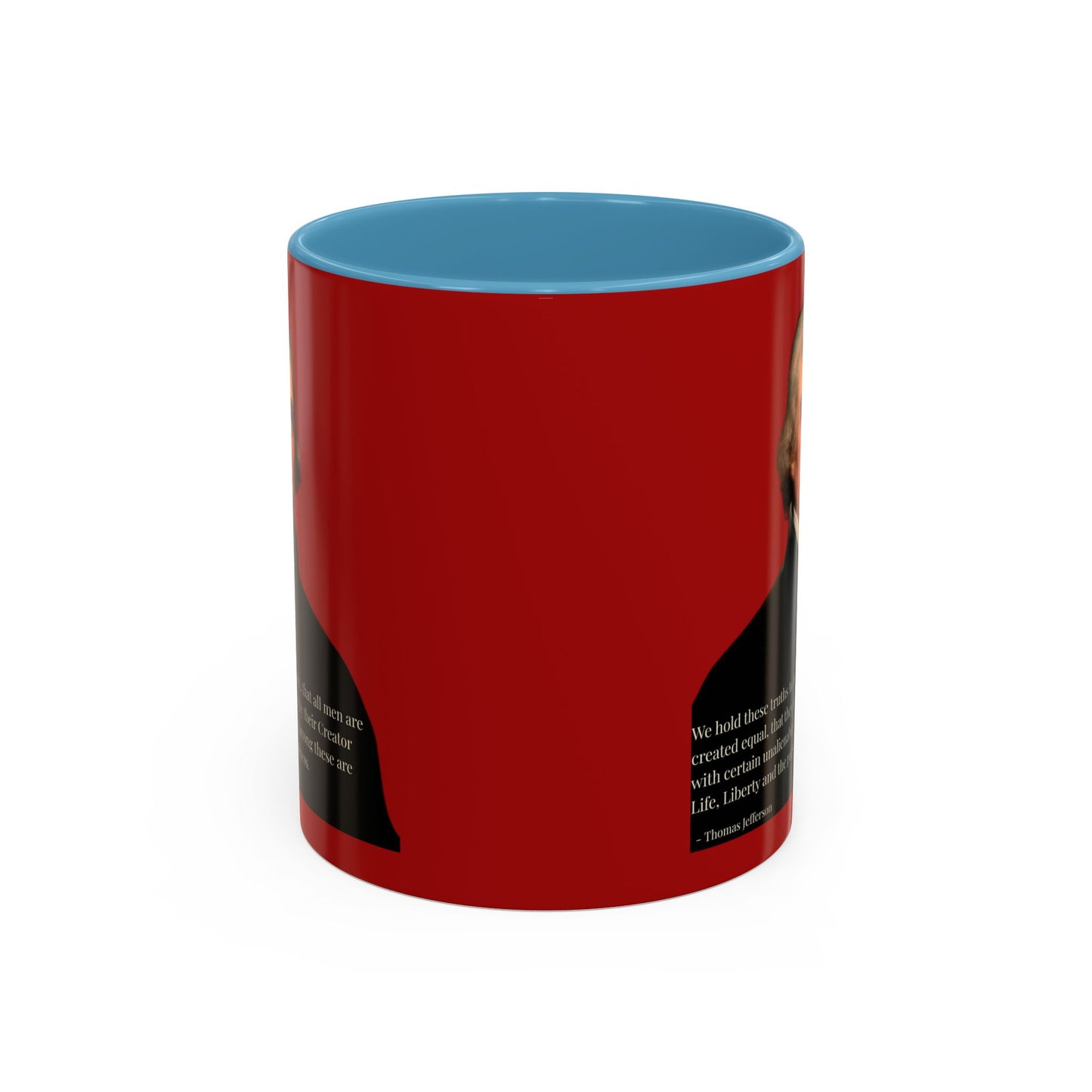 We hold these truths to be self-evident Red Accent Mug by theGreenDragonTavern.shop