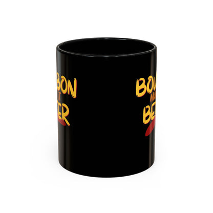 Bourbon makes it better Accent Mug by theGreenDragonTavern.shop