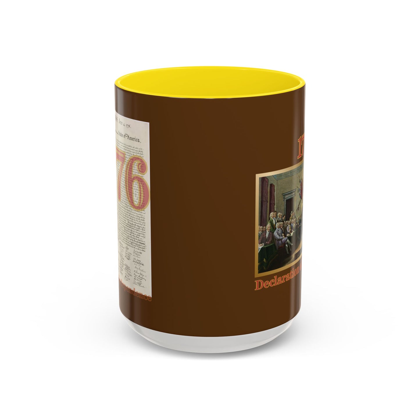 Declaration of Independence Brown Accent Mug by theGreenDragonTavern.shop