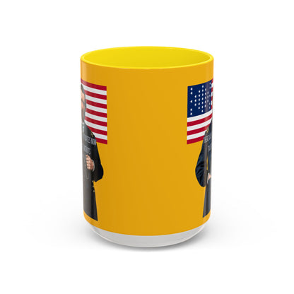 "Traitors and Patriots" Ulysses Grant Yellow Accent Mug by theGreenDragonTavern.shop
