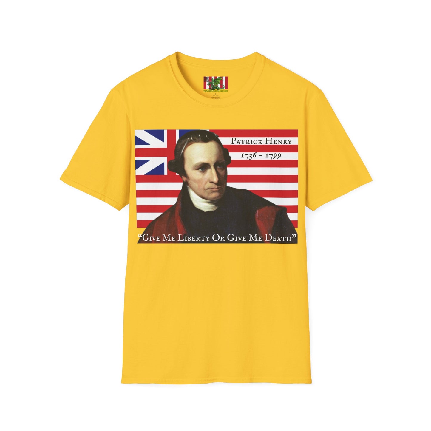 Patrick Henry Light colors Unisex T-Shirt by theGreenDragonTavern.shop