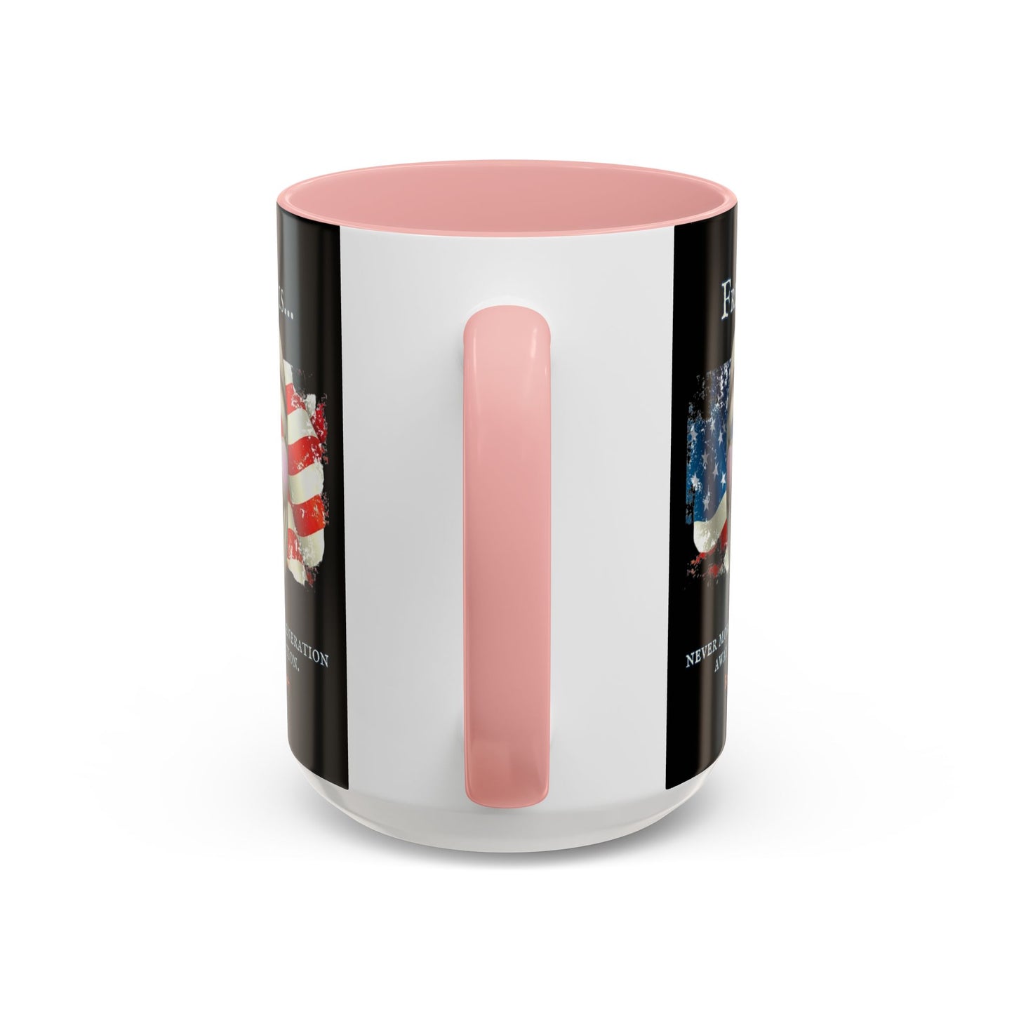 Ronald Reagan Freedom Vendetta Black Accent Mug by theGreenDragonTavern.shop