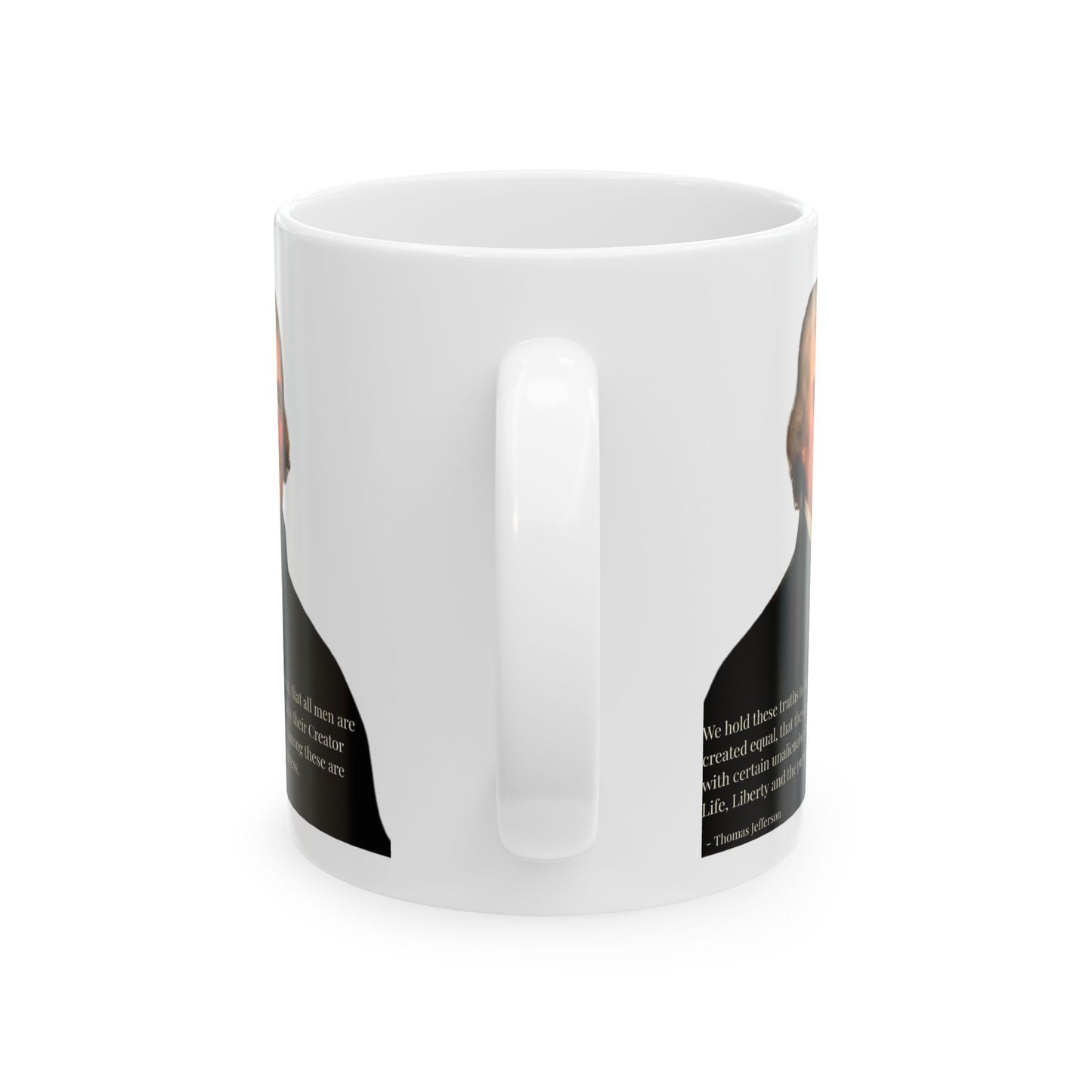 We hold these truths to be self-evident White Mug by theGreenDragonTavern.shop
