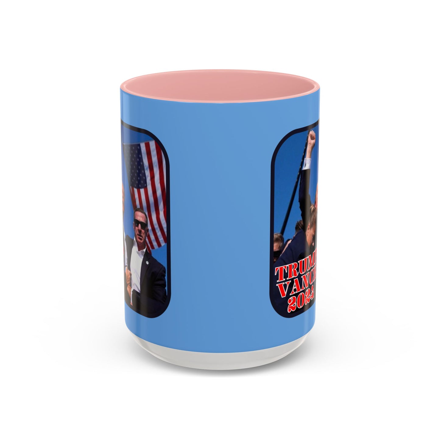 Trump and Vance 2024 Accent Mug by theGreenDragonTavern.shop