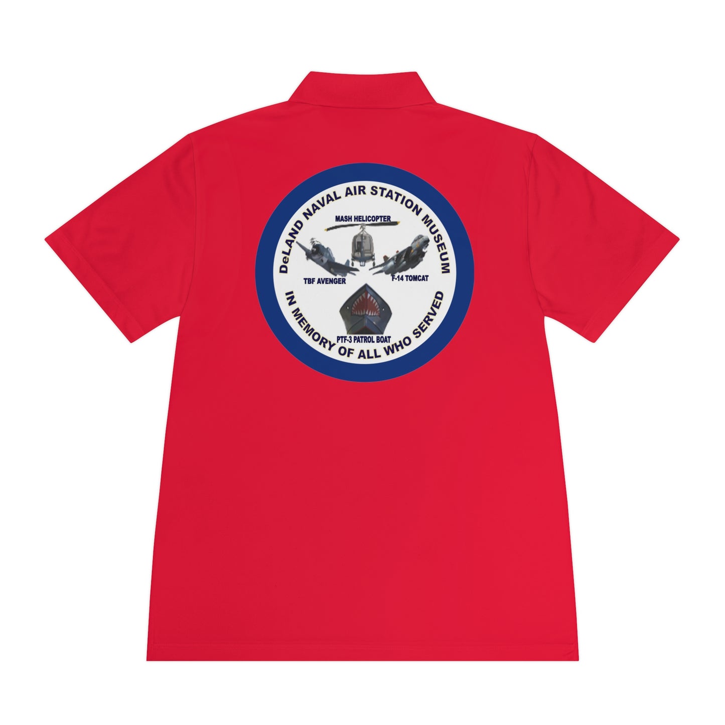 DNASM Student Art Navy Frame, 2-Sided Sport Polo Shirt by theGreenDragonTavern.shop