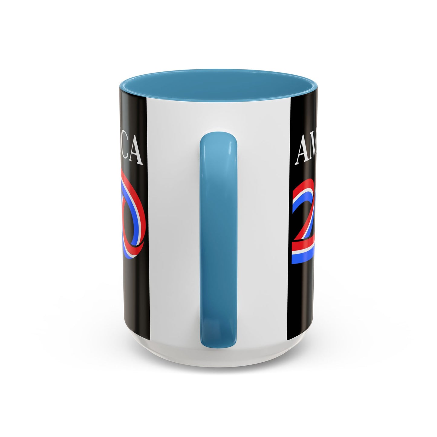 America 250 Black Accent Mug by theGreenDragonTavern.shop