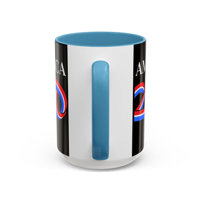 America 250 Black Accent Mug by theGreenDragonTavern.shop