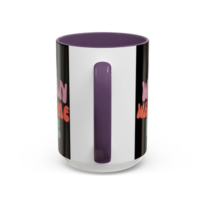 I Am Woman Watch Me Vote Black Accent Mug by theGreenDragonTavern.shop
