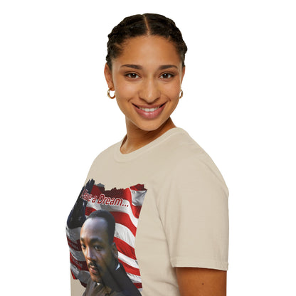 "I Have a Dream" MLKJr Light colors Unisex T-Shirt by theGreenDragonTavern.shop