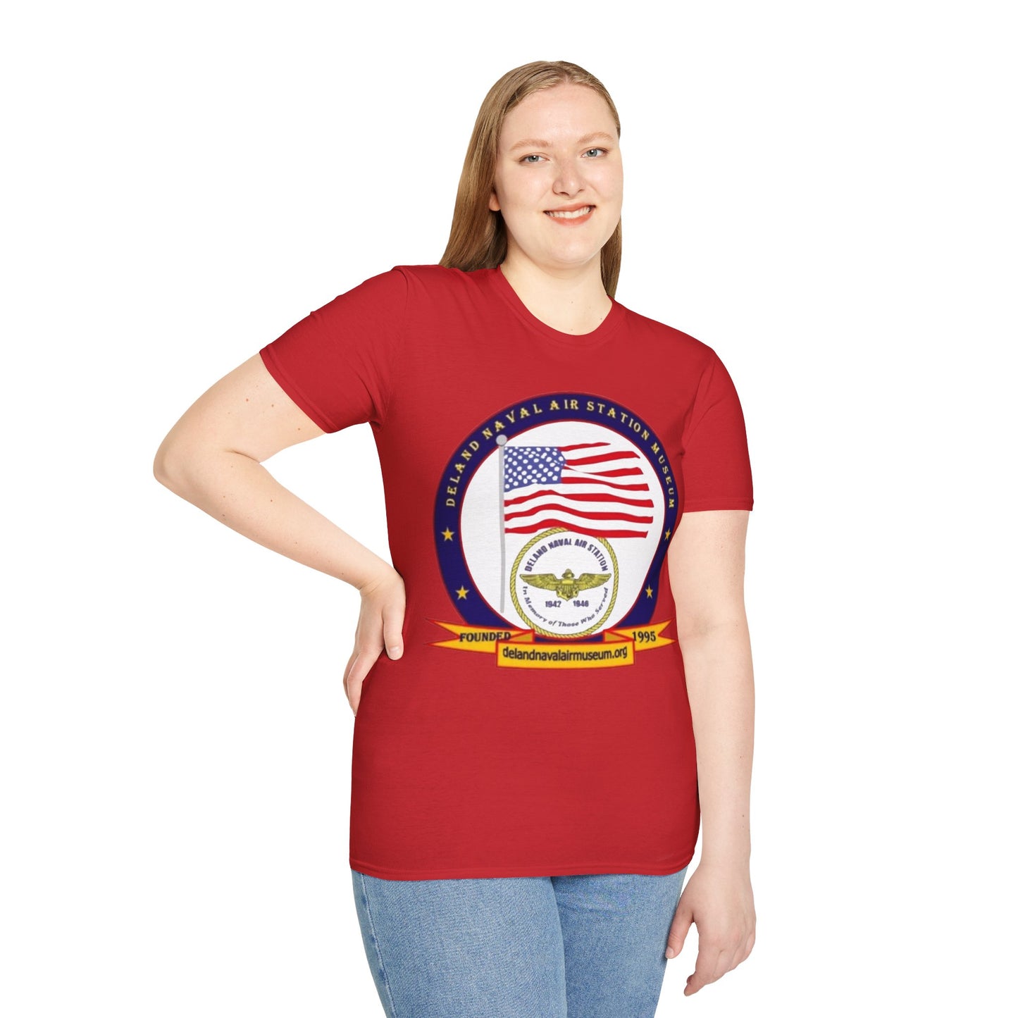 DeLand Naval Air Station Museum Lighter Colors Unisex T-Shirt by theGreenDragonTavern.shop