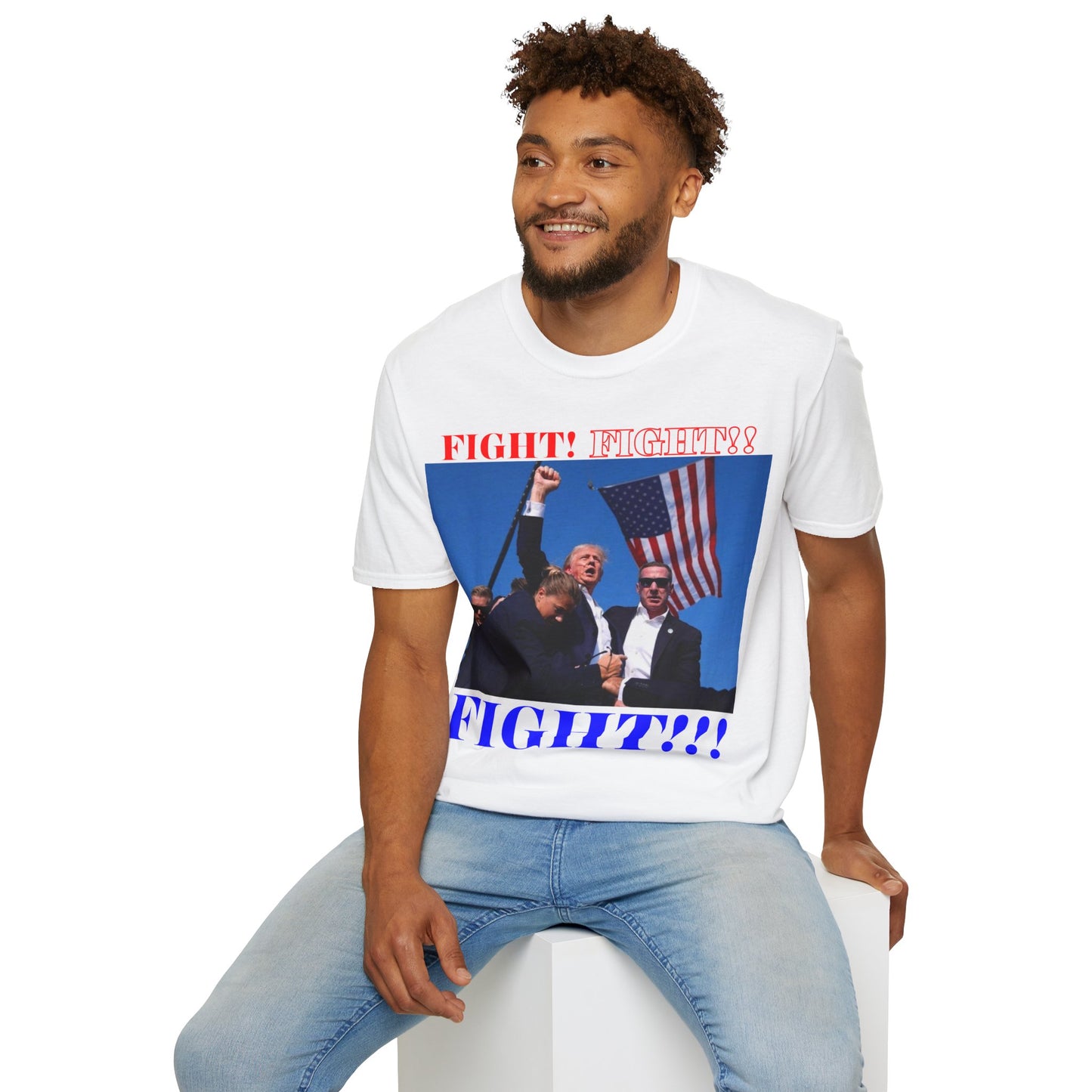 FIGHT! FIGHT!! FIGHT!!! Light colors Unisex T-Shirt by theGreenDragonTavern.shop