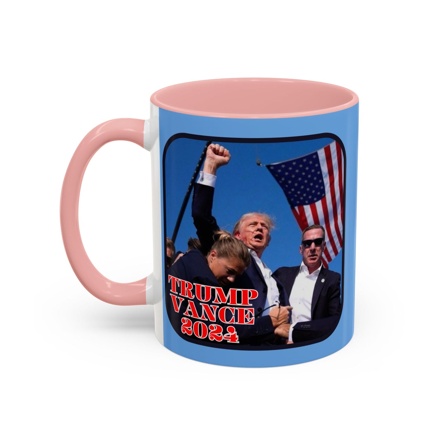 Trump and Vance 2024 Accent Mug by theGreenDragonTavern.shop