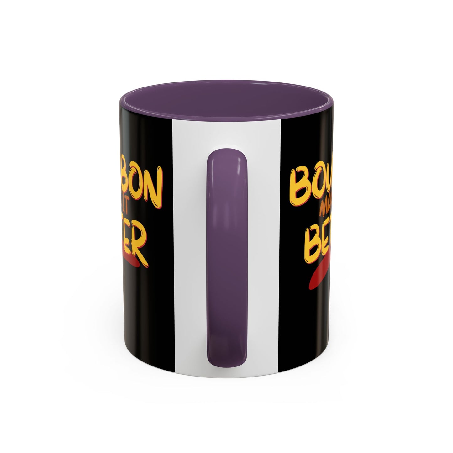 Bourbon makes it better Accent Mug by theGreenDragonTavern.shop