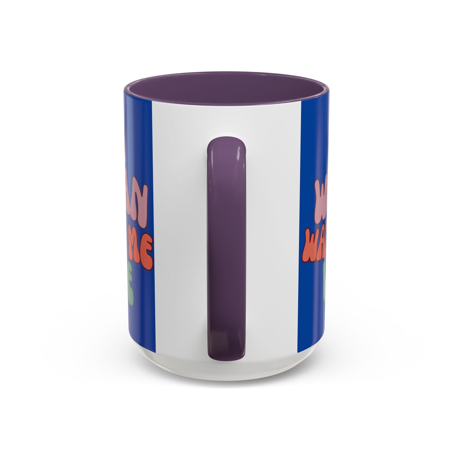 I Am Woman Watch Me Vote Dark Blue Accent Mug by theGreenDragonTavern.shop