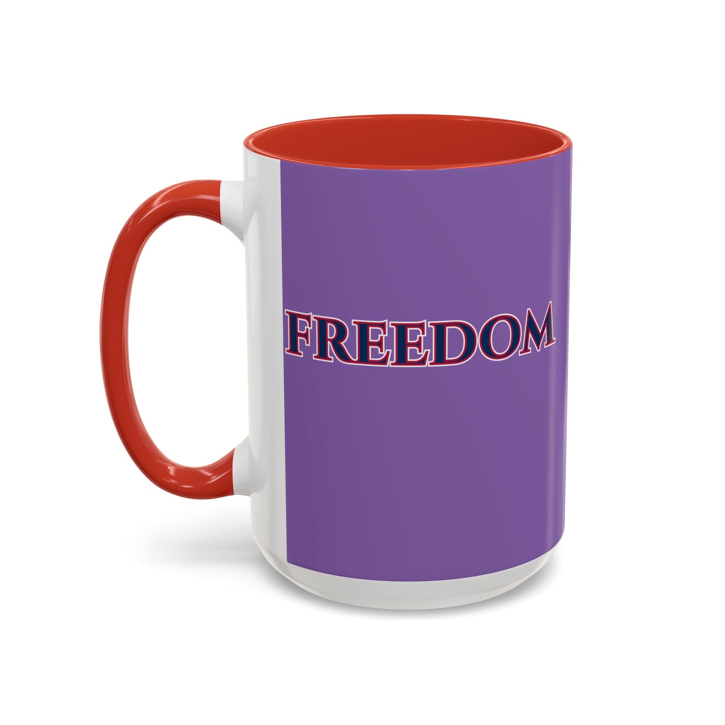 Freedom, Light Purple Accent Mug by theGreenDragonTavern.shop