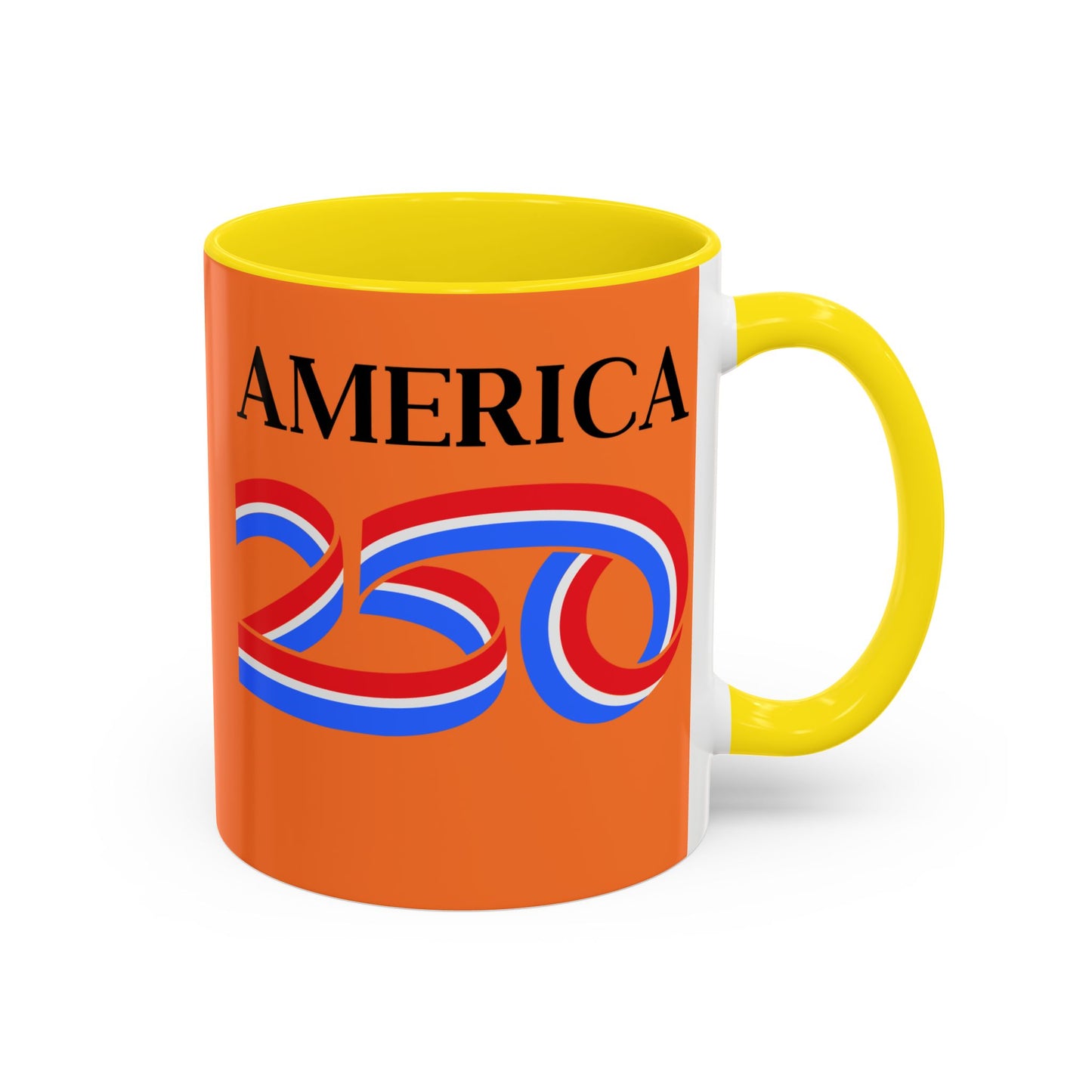 America 250 Orange Accent Mug by theGreenDragonTavern.shop