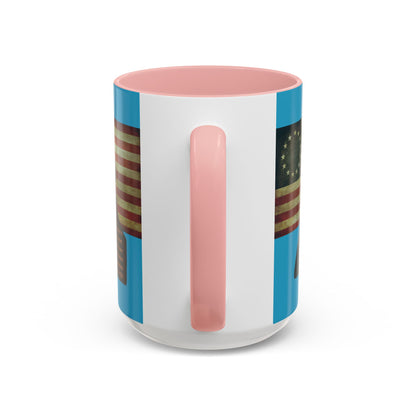 Washington's Earnest Prayer Turquoise Accent Mug by theGreenDragonTavern.shop