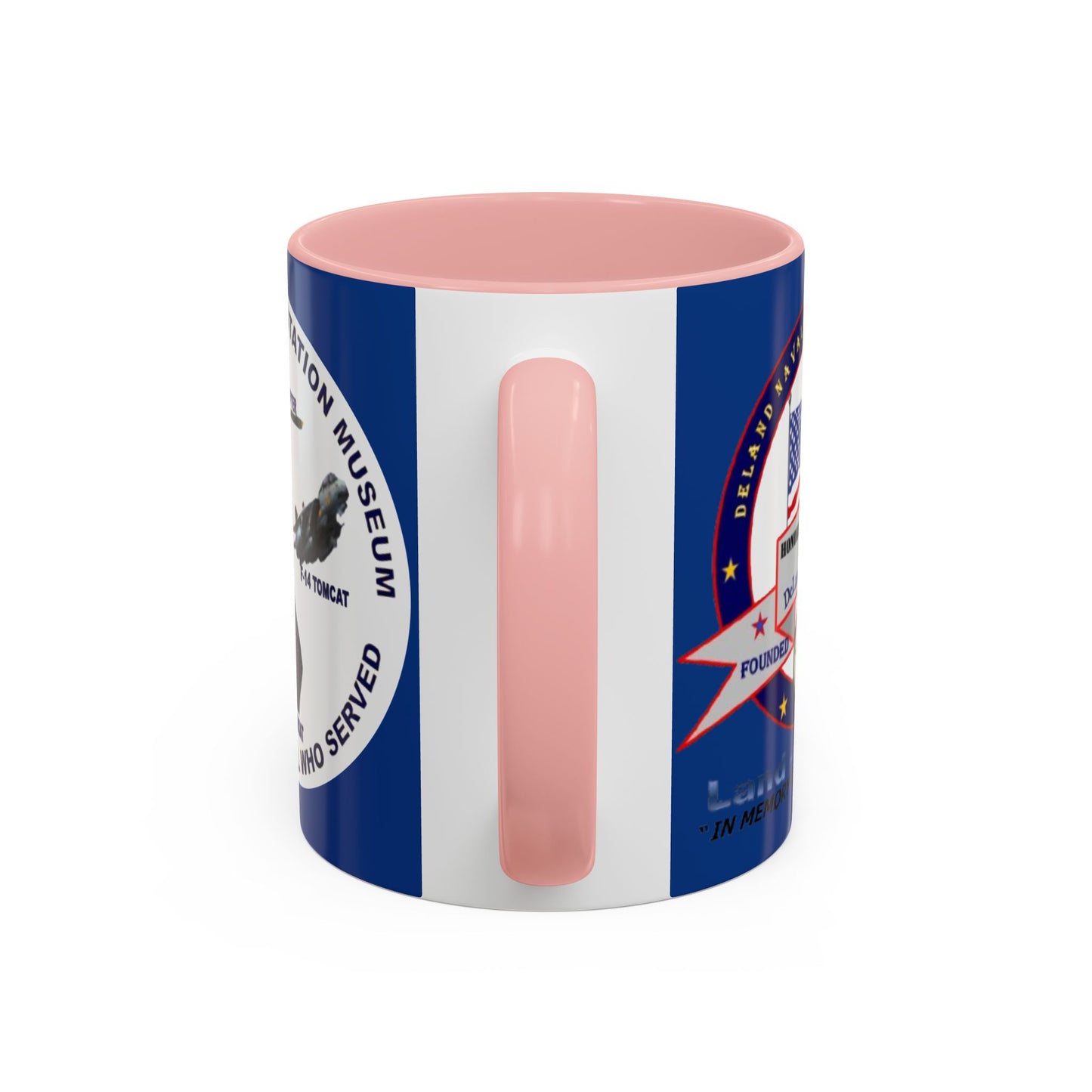 DNASM 2-sided, Founding & Student Art w/WhiteBG Dark Blue Accent Mug by theGreenDragonTavern.shop