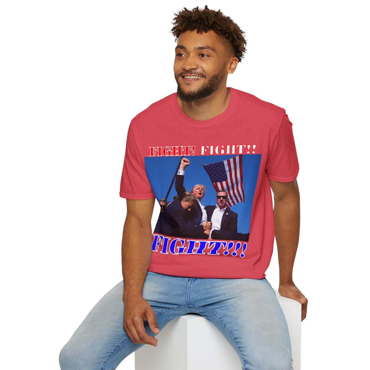 FIGHT! FIGHT!! FIGHT!!! Light colors Unisex T-Shirt by theGreenDragonTavern.shop