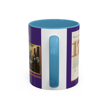 Declaration of Independence Dark Purple Accent Mug by theGreenDragonTavern.shop