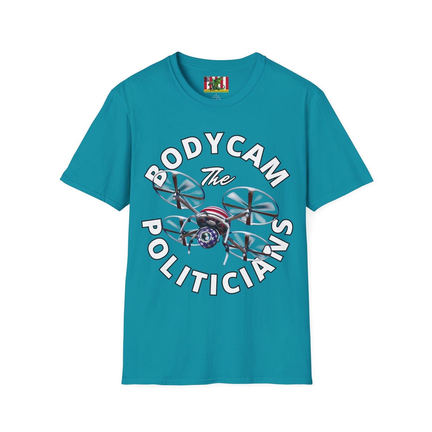 Bodycam the Politicians Drone Dark colors Unisex T-Shirt by theGreenDragonTavern.shop