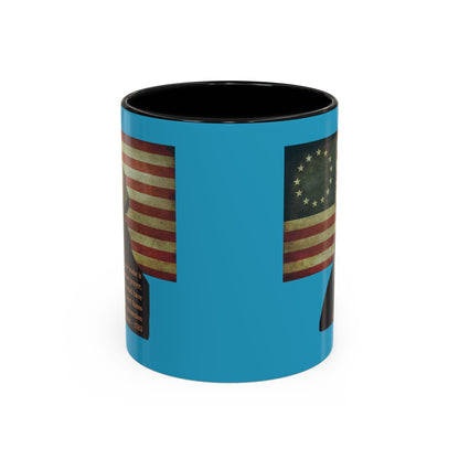 Washington's Earnest Prayer Turquoise Accent Mug by theGreenDragonTavern.shop
