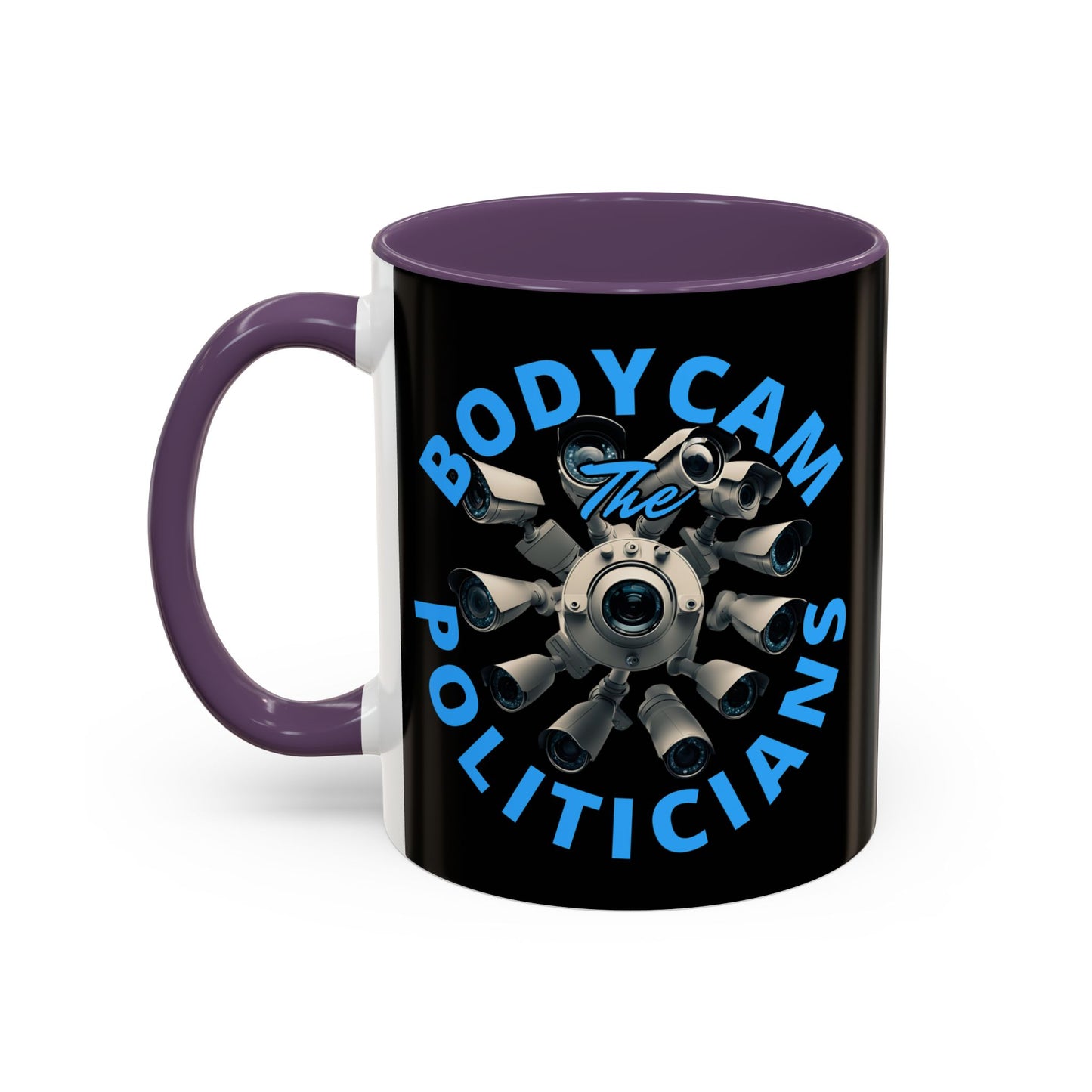 Bodycam the Politicians Cameras Black Accent Mug by theGreenDragonTavern.shop