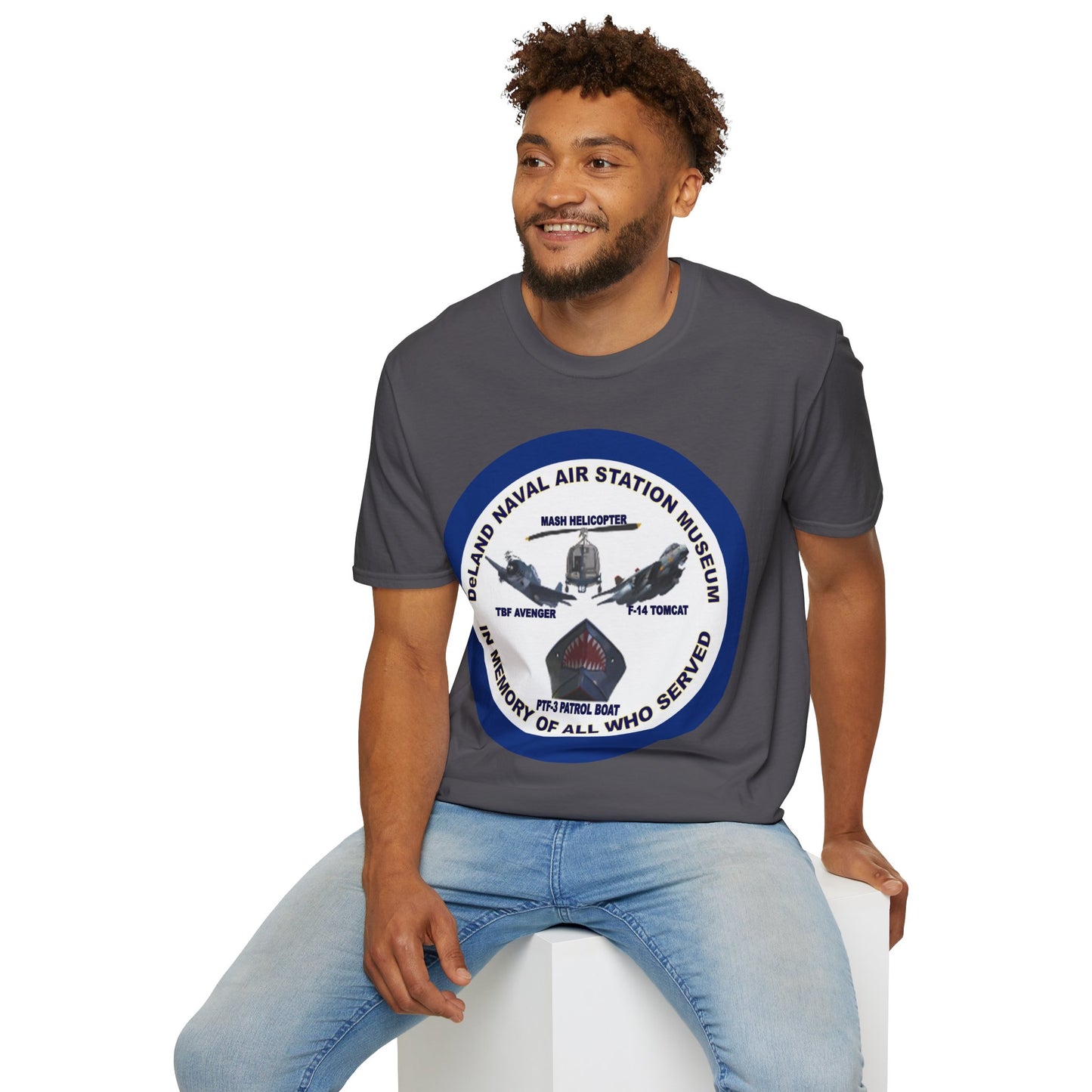DNASM Student Art Navy Frame Darker colors Unisex T-Shirt by theGreenDragonTavern.shop