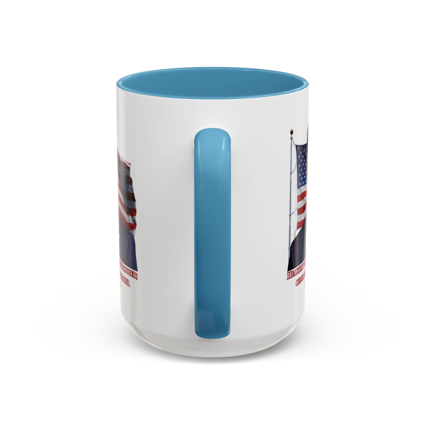 Charlie Kirk, Healthy Debate White Accent Mug by theGreenDragonTavern.shop