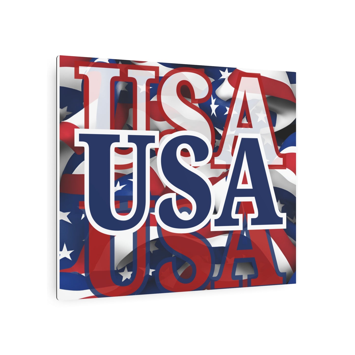 USA! USA! USA Blue Center Metal Art Sign by theGreenDragonTavern.shop