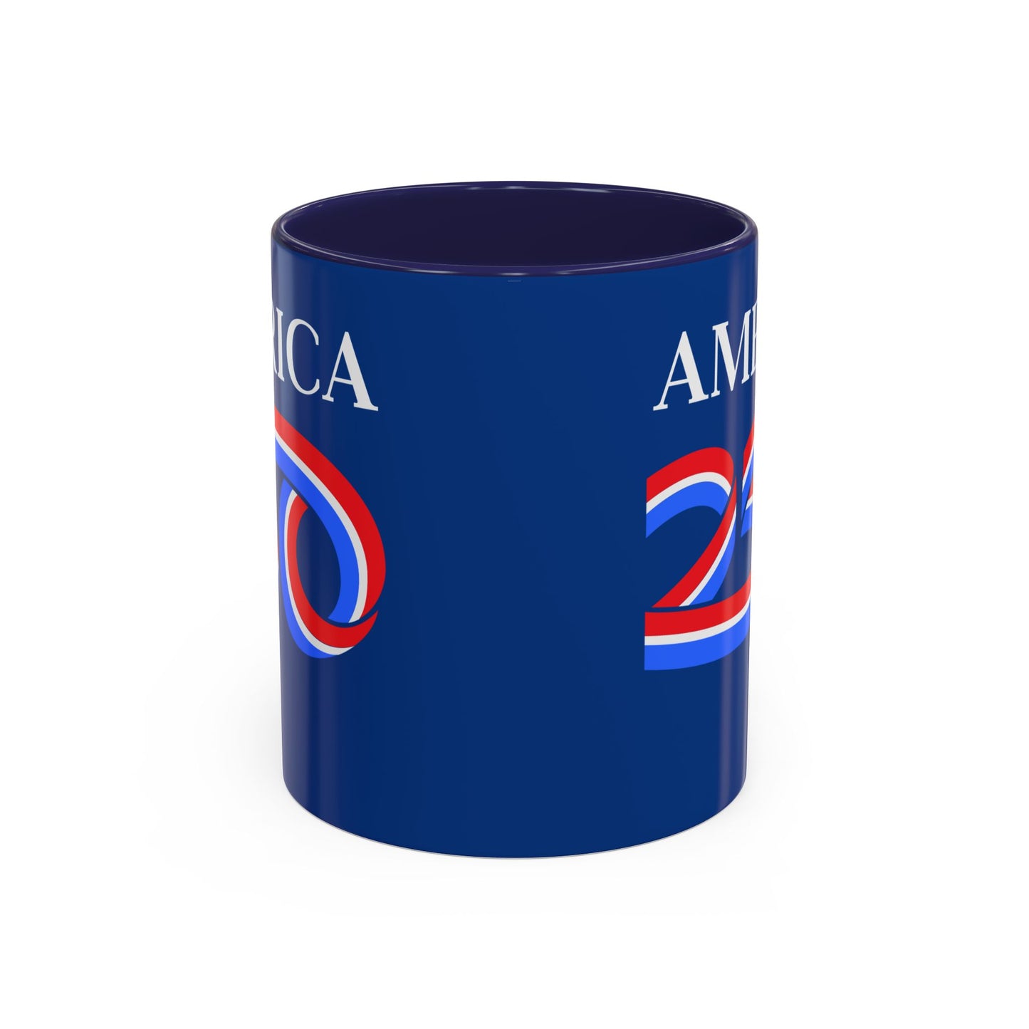 America 250 Dark Blue Accent Mug by theGreenDragonTavern.shop