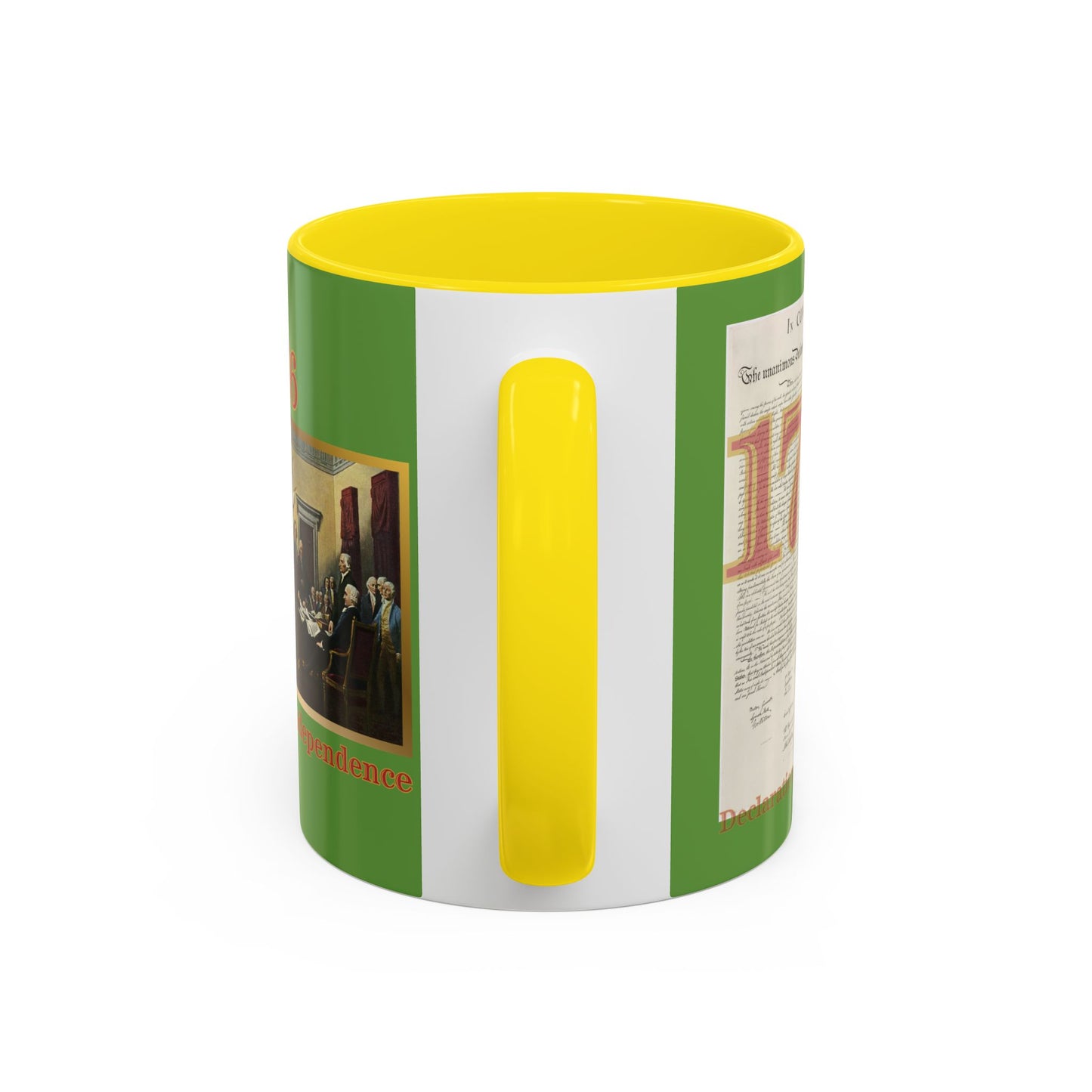 Declaration of Independence Green Accent Mug by theGreenDragonTavern.shop