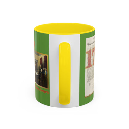Declaration of Independence Green Accent Mug by theGreenDragonTavern.shop