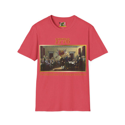 Declaration of Independence Light colors Unisex T-Shirt by theGreenDragonTavern.shop