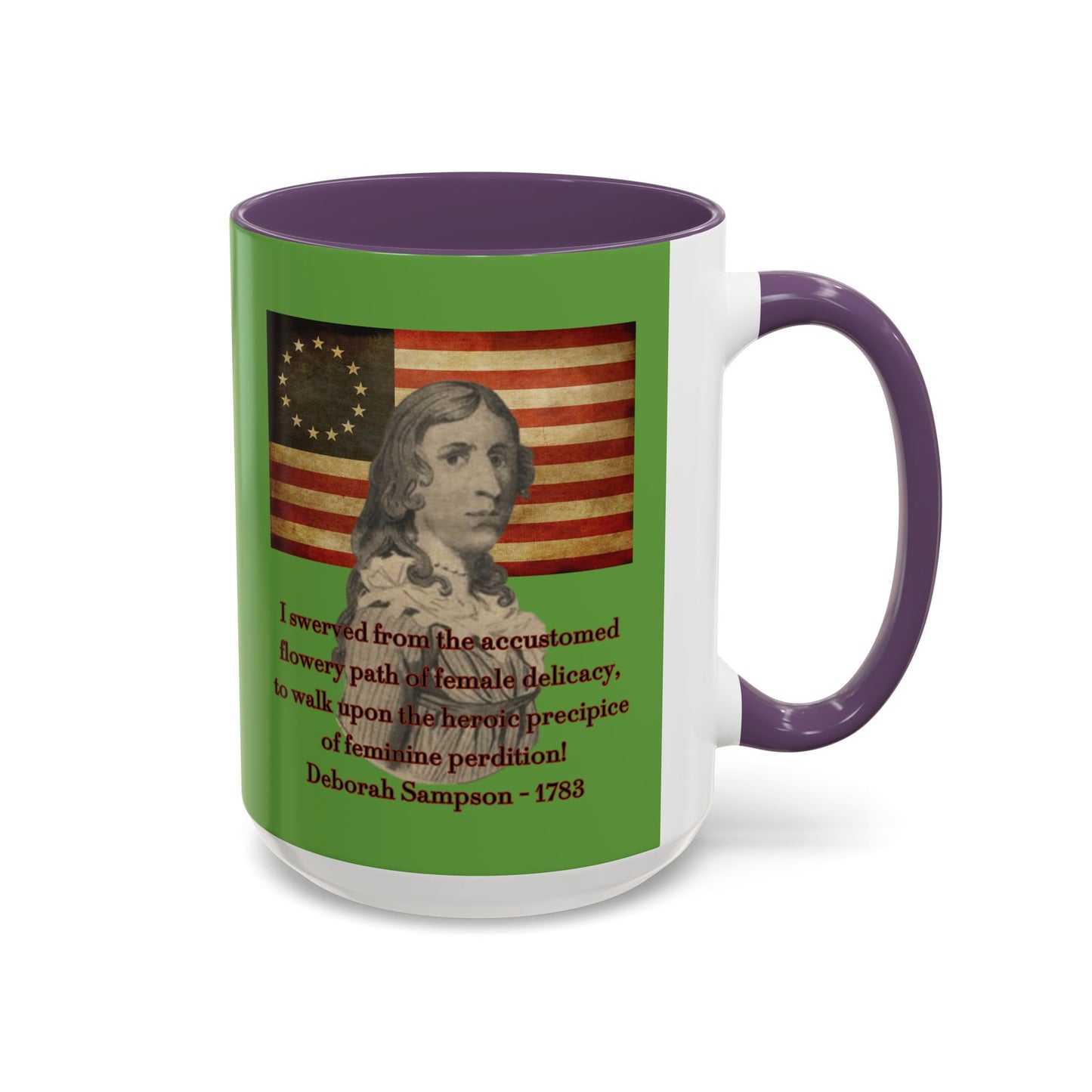 Deborah Sampson, America's Mulan Green Accent Mug by theGreenDragonTavern.shop