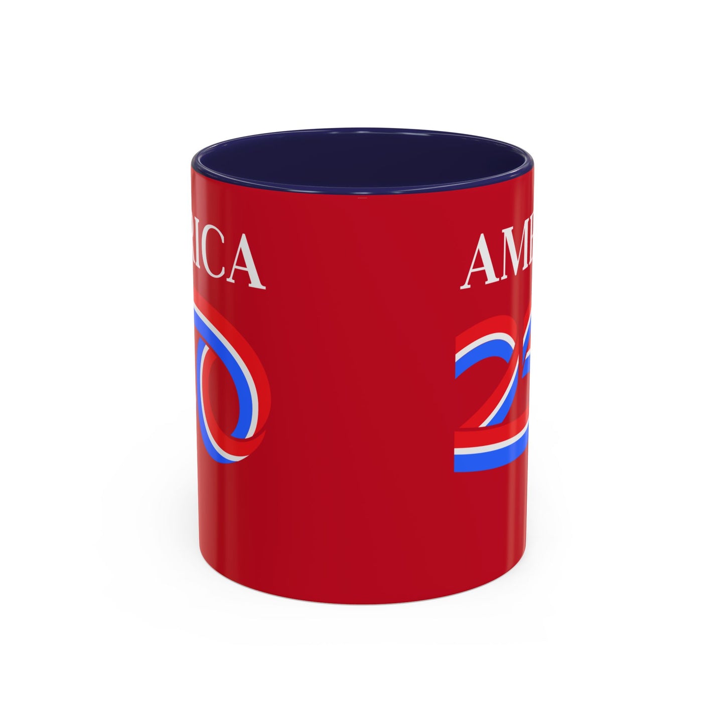 America 250 Red Accent Mug by theGreenDragonTavern.shop