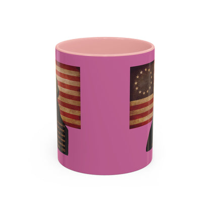 Washington's Earnest Prayer Pink Accent Mug by theGreenDragonTavern.shop