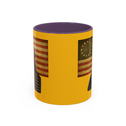 Washington's Earnest Prayer Yellow Accent Mug by theGreenDragonTavern.shop