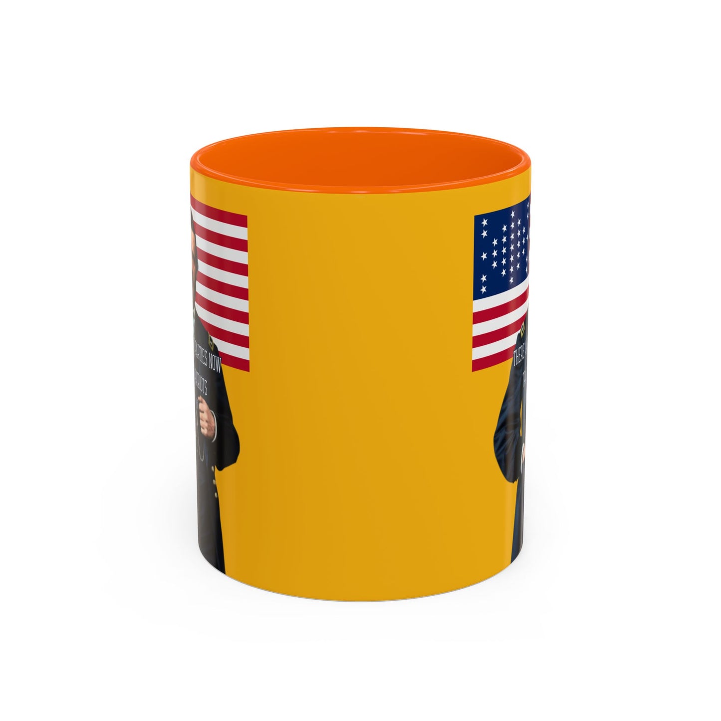 "Traitors and Patriots" Ulysses Grant Yellow Accent Mug by theGreenDragonTavern.shop