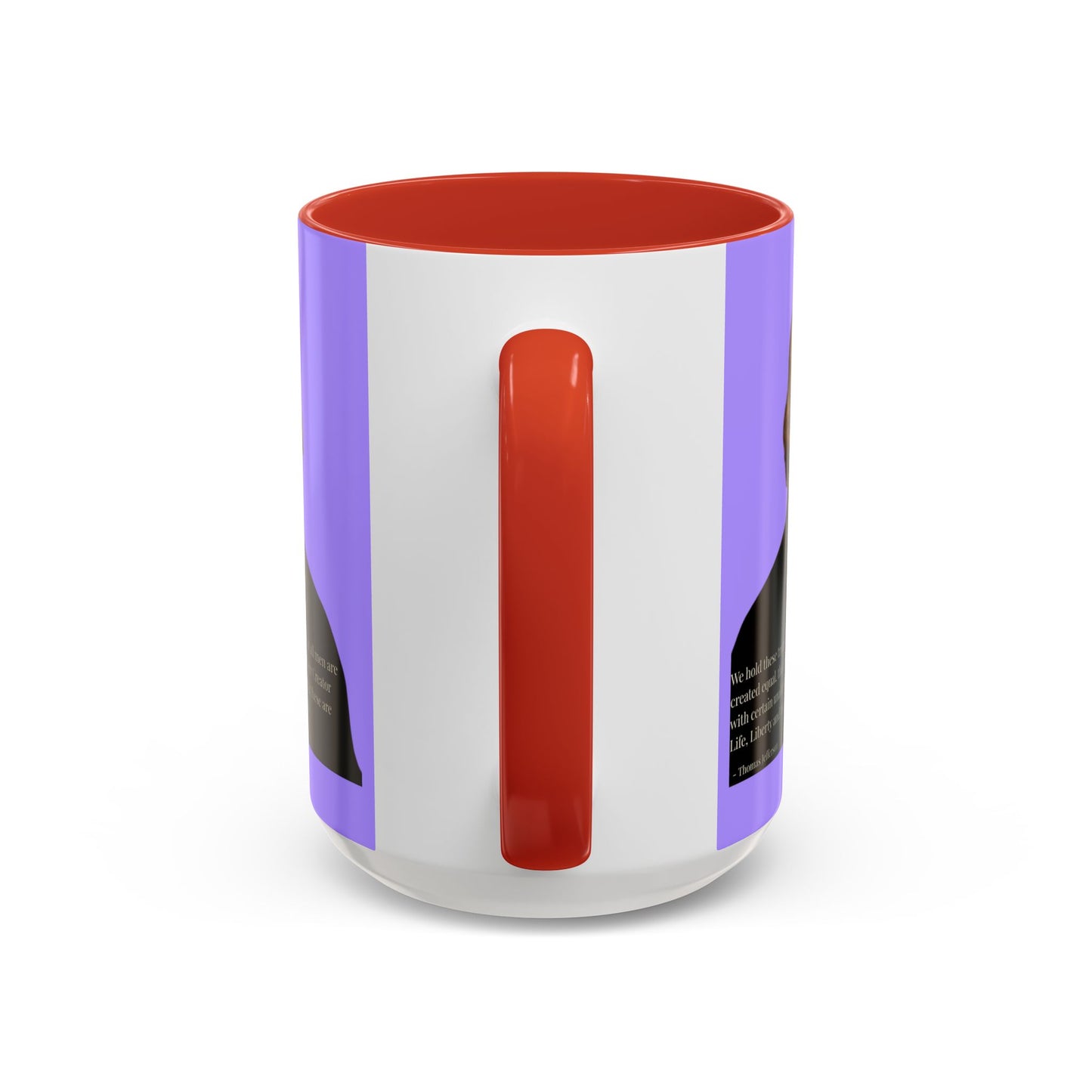 We hold these truths to be self-evident Light Purple Accent Mug by theGreenDragonTavern.shop