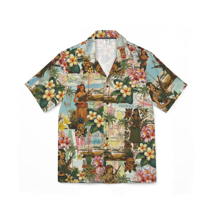 Pineapple Posterior Hawaiian Camp Shirt by theGreenDragonTavern.shop