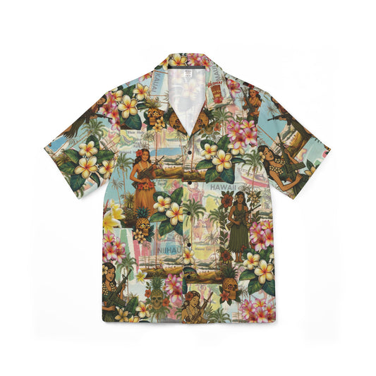 Pineapple Posterior Hawaiian Camp Shirt by theGreenDragonTavern.shop