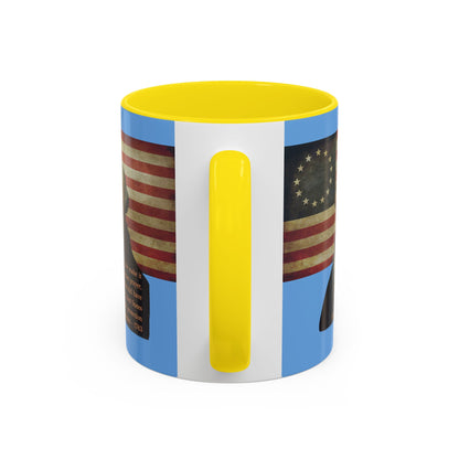 Washington's Earnest Prayer Light Blue Accent Mug by theGreenDragonTavern.shop