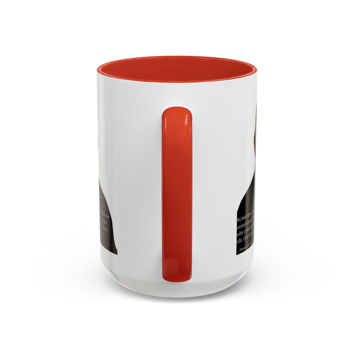 We hold these truths to be self-evident White Accent Mug by theGreenDragonTavern.shop