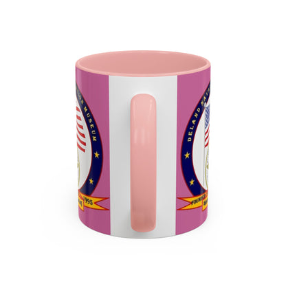 DeLand Naval Air Station Museum Pink Accent Mug by theGreenDragonTavern.shop
