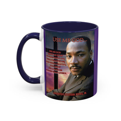 Use Me God, MLK Jr Purple Accent Mug by theGreenDragonTavern.shop