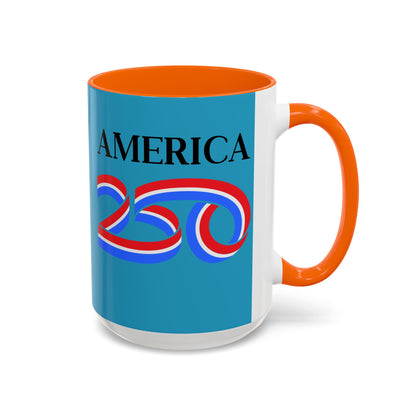 America 250 Turquoise Accent Mug by theGreenDragonTavern.shop