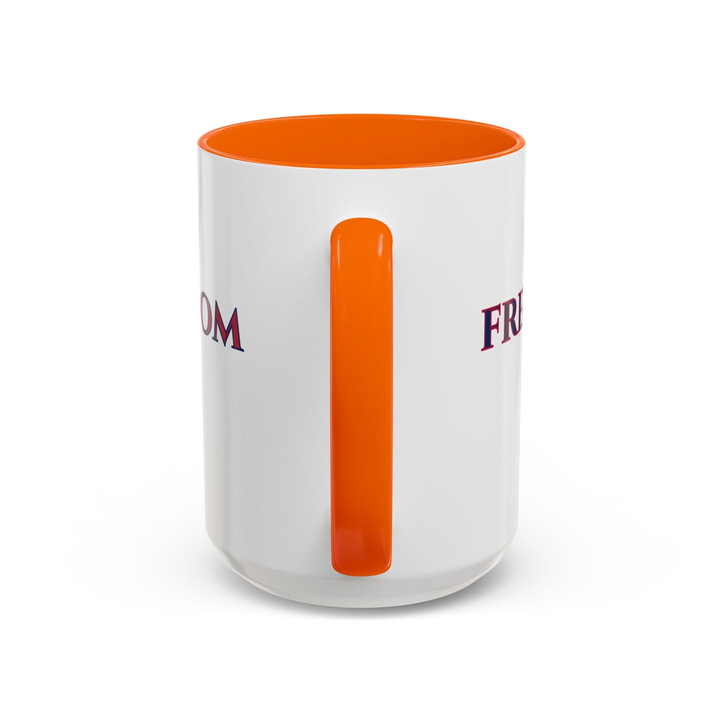 Freedom, White Accent Mug by theGreenDragonTavern.shop