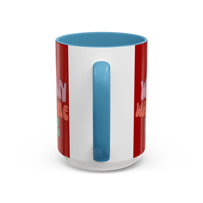 I Am Woman Watch Me Vote Red Accent Mug by theGreenDragonTavern.shop